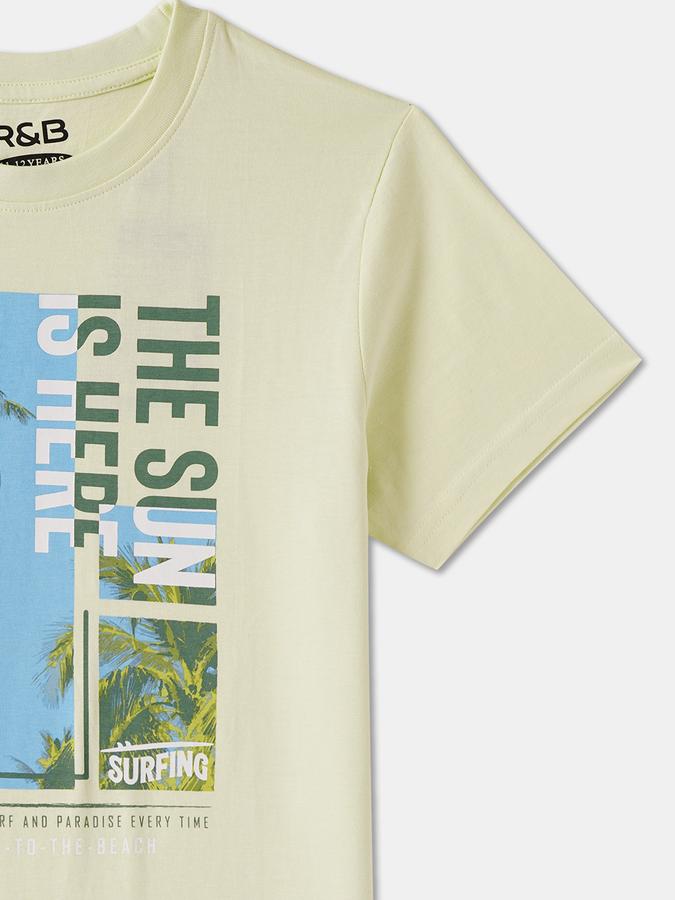 Boys Regular Fit Short Sleeve Crew Neck T-Shirt