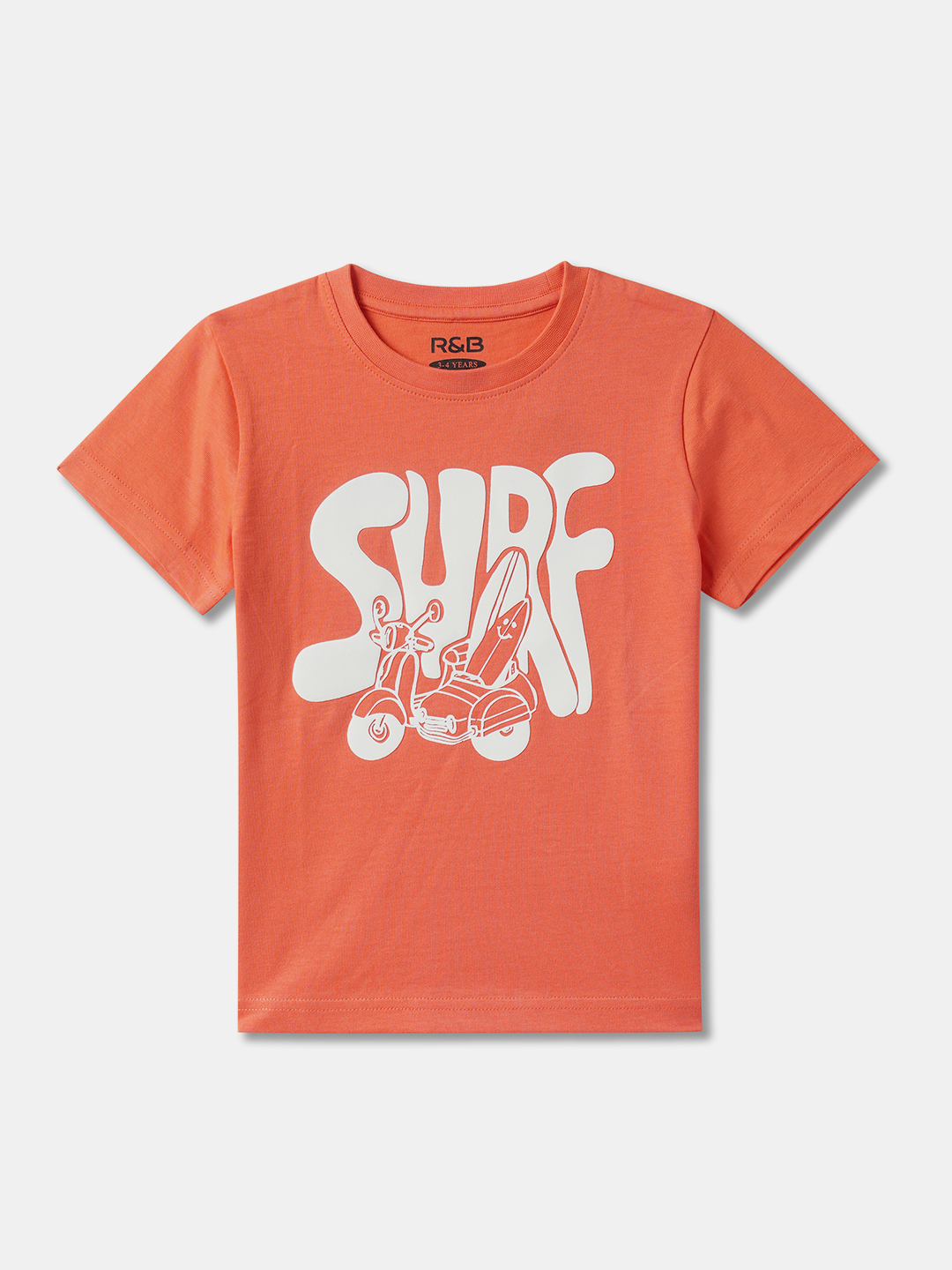 Boys Graphic Print Regular Fit Round-Neck T-Shirt image number 0