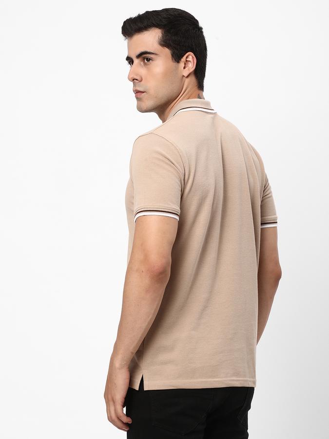 Men Logo Embroidered Regular Fit Polo T-Shirt image number 2
