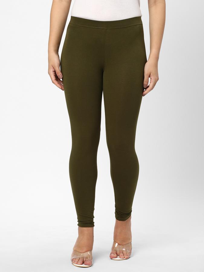 R&B Women Ethnic Wear Olive Leggings