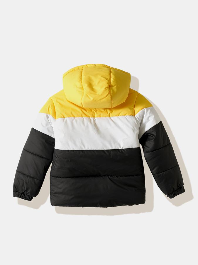 R&B Boys' Yellow Colourblocked Jacket