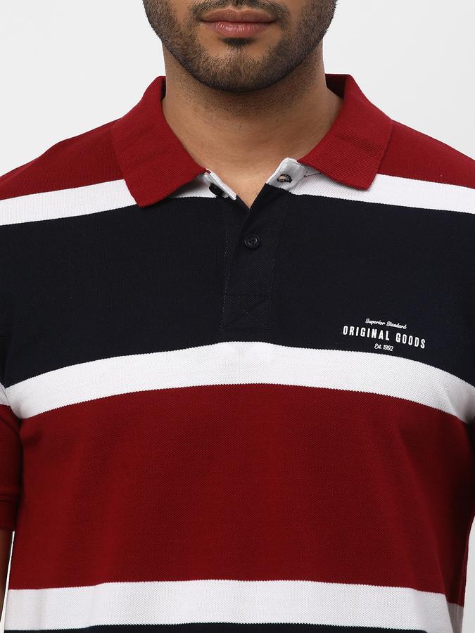 R&B Men's Striper Polo image number 3