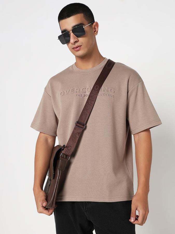 R&B MENS INTERLOCK EMBOShort SleevesED TEE, LOOSE FIT