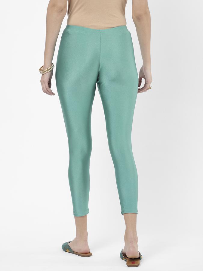 R&B Women Green Churidars & Leggings image number 2