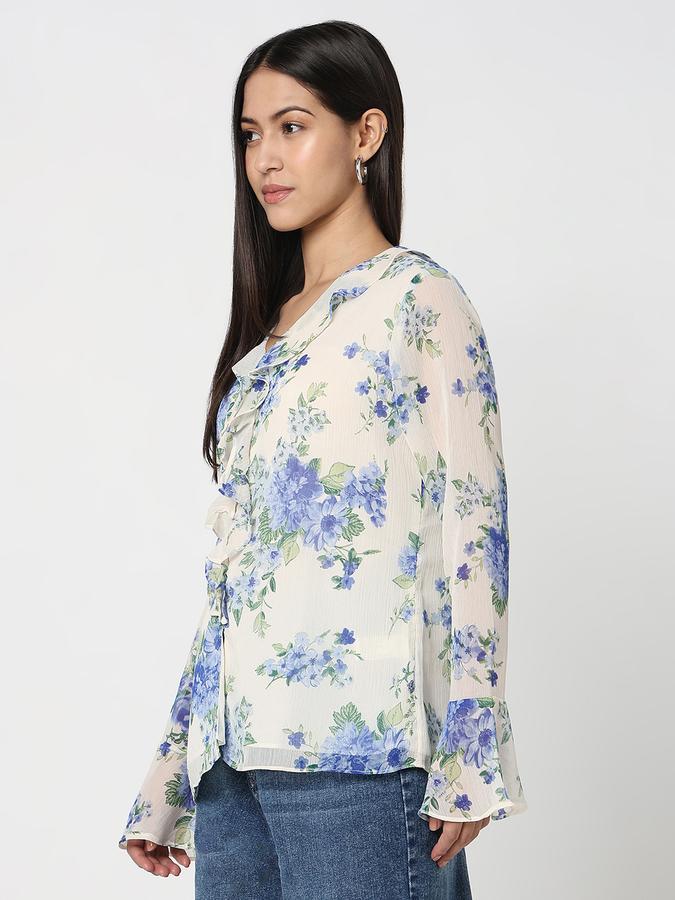 Casual Floral Print Women Top image number 2
