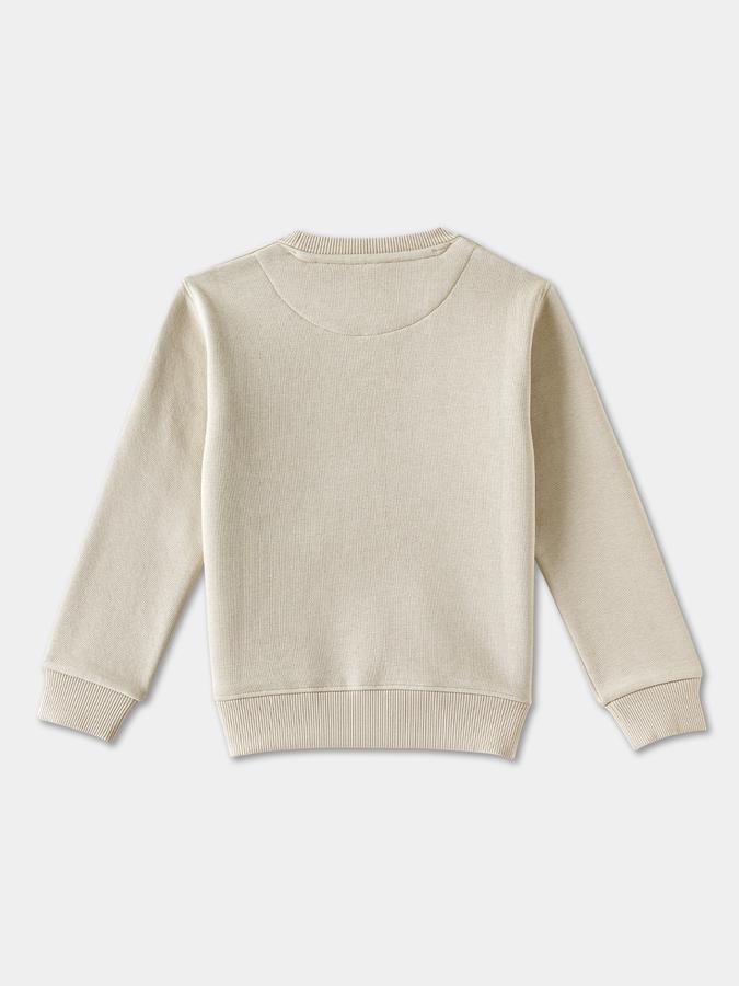 Boys Cotton Blend Relaxed Fit Crew Neck Graphic Sweatshirt