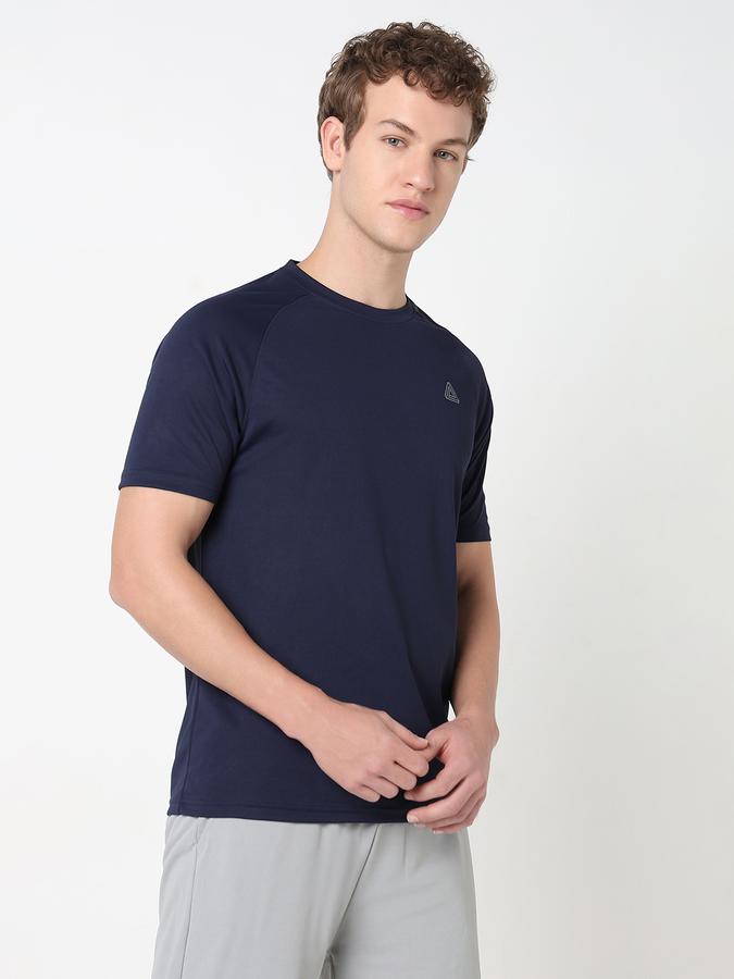 R&B MEN'S Solid T-Shirt with Crew Neck and Short Sleeves image number 3