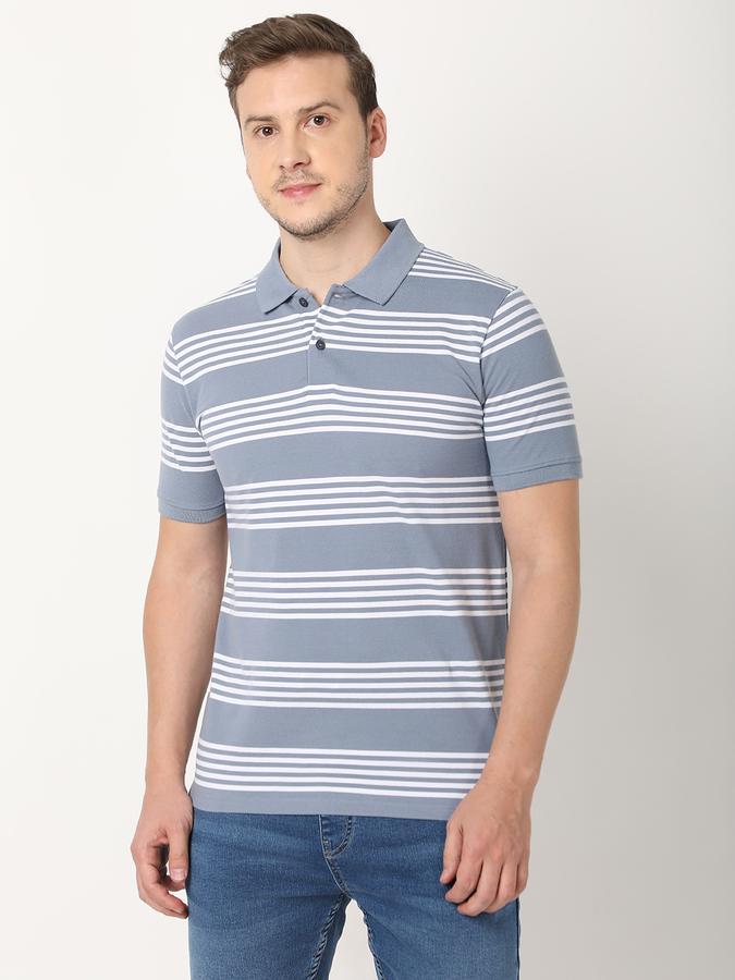 Men Stripes Regular Fit T-shirt image number 0