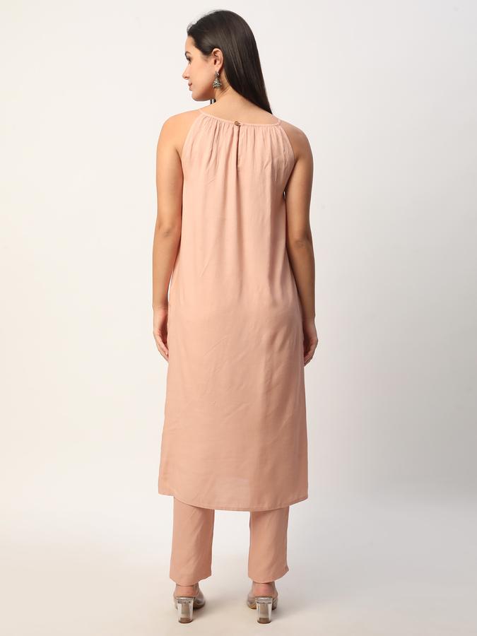 Women Rayon Embroidered Kurta and Pants Set