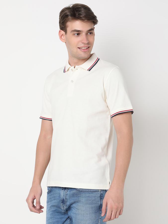 Men Regular Fit Polo T-Shirt with Short Sleeves image number 1