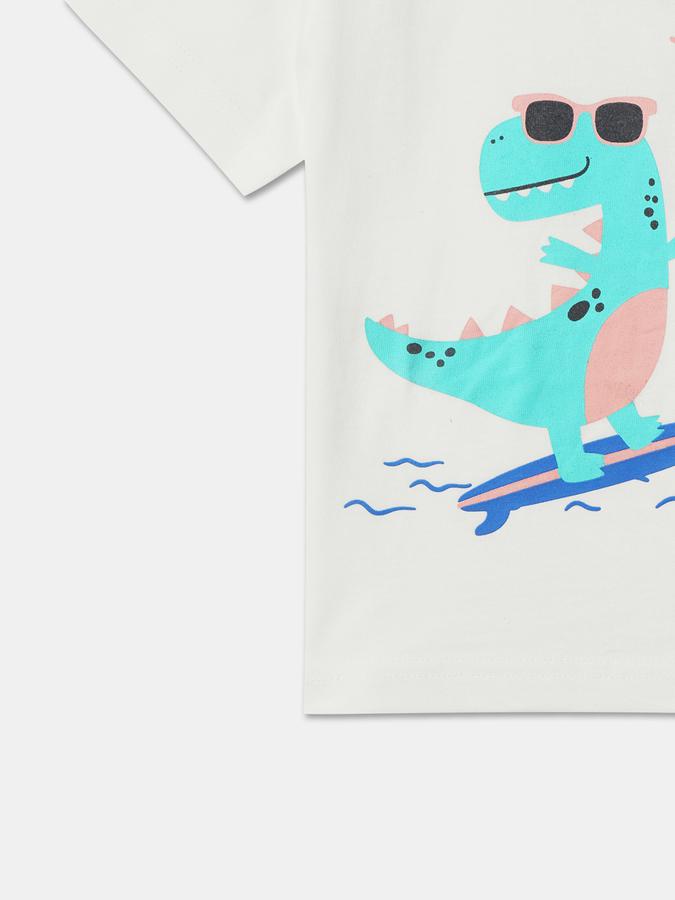 R&B Boy's Round Neck Graphic Tee image number 3