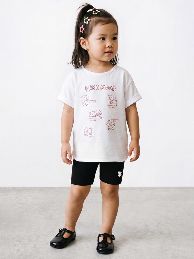 R&B Girls Multi Floral Print Regular Fit Shorts
