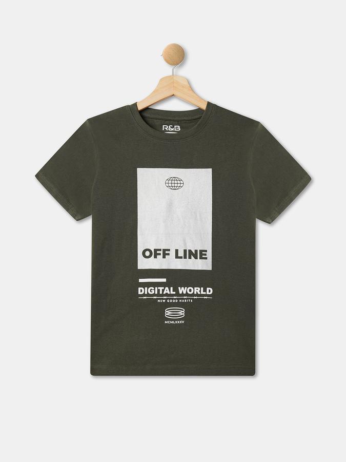 Boys Relaxed Fit Round-Neck T-Shirt image number 0