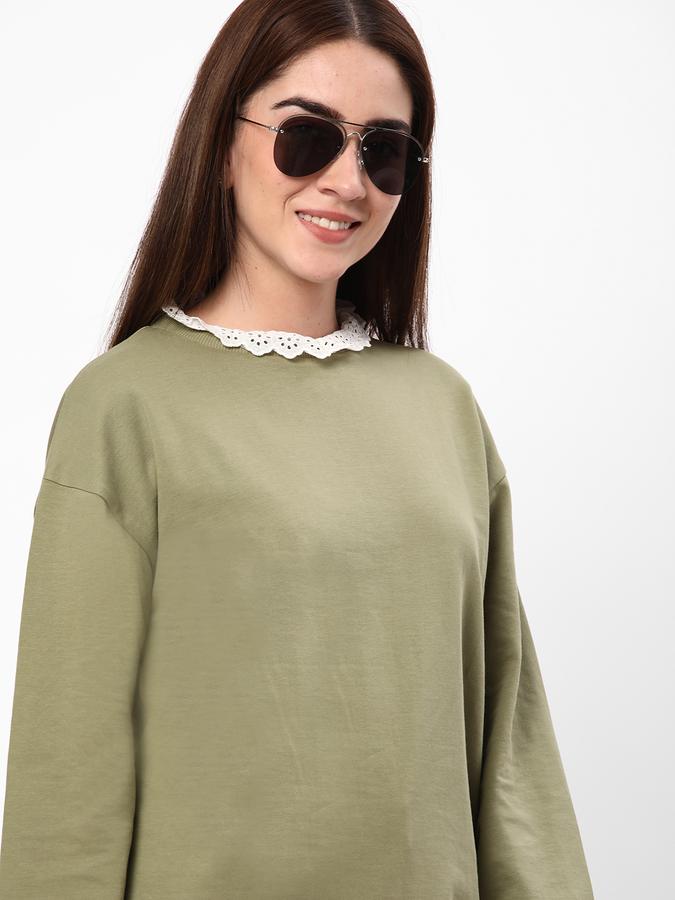 R&B Women Green Sweatshirts