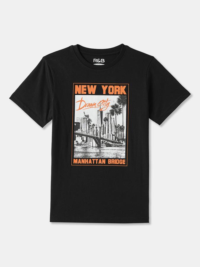 Boys Regular Fit Short Sleeve Crew Neck T-Shirt