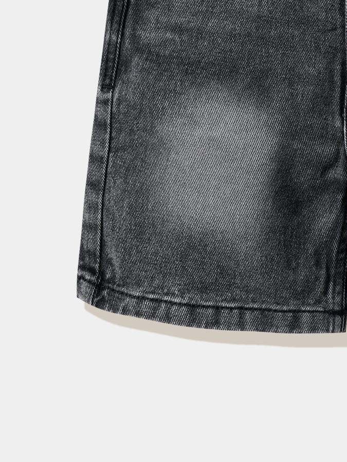 Boys Cotton Regular Fit Zipper Fly Clean Hem Shorts