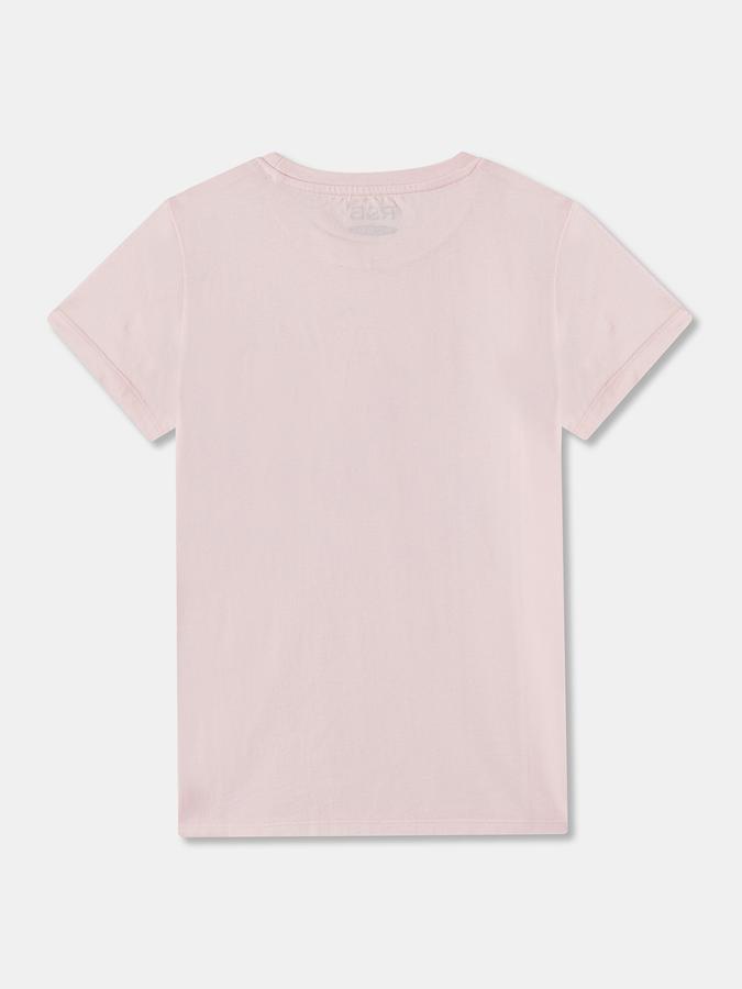 Printed T-Shirt with Crew Neck and Short Sleeves image number 1