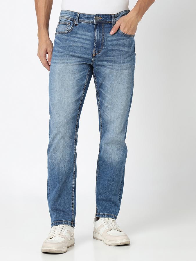 Men Solid Jeans image number 1