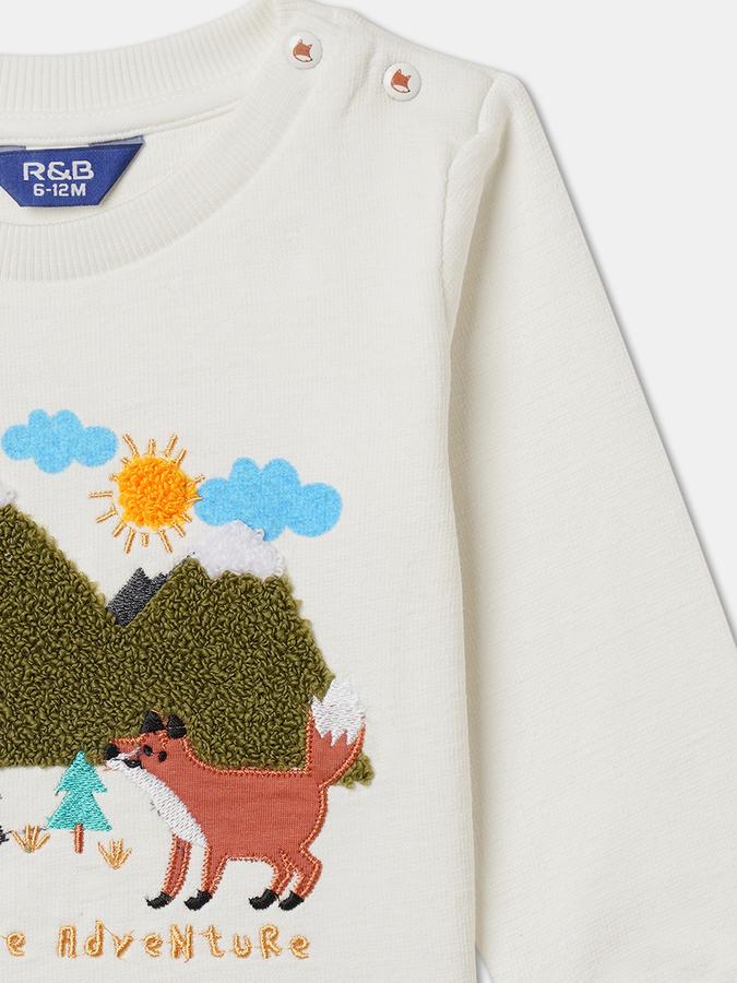 Baby Boys Graphic Print Pure Cotton Regular T Shirt image number 2