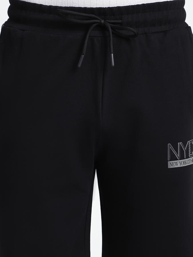 Men Cotton Relaxed Fit Drawstring Solid Shorts