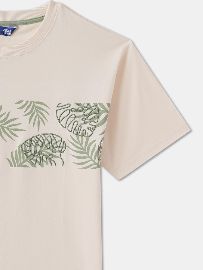 Boys Printed Pure Cotton Oversized T Shirt image number 2