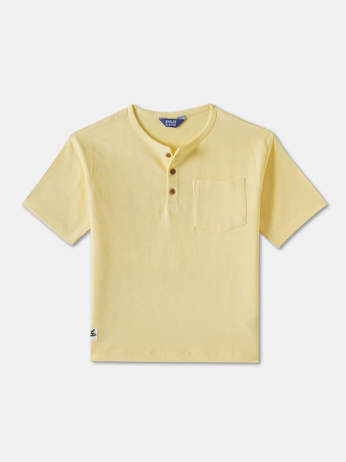 R&B BOYS SOLID REGULAR T-SHIRT