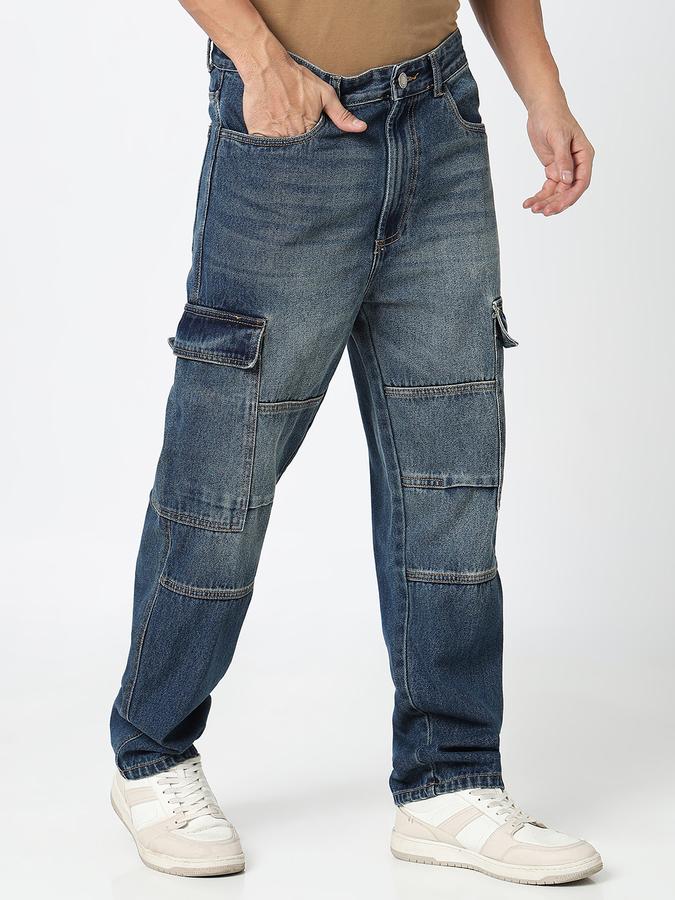 Men Solid Jeans image number 3
