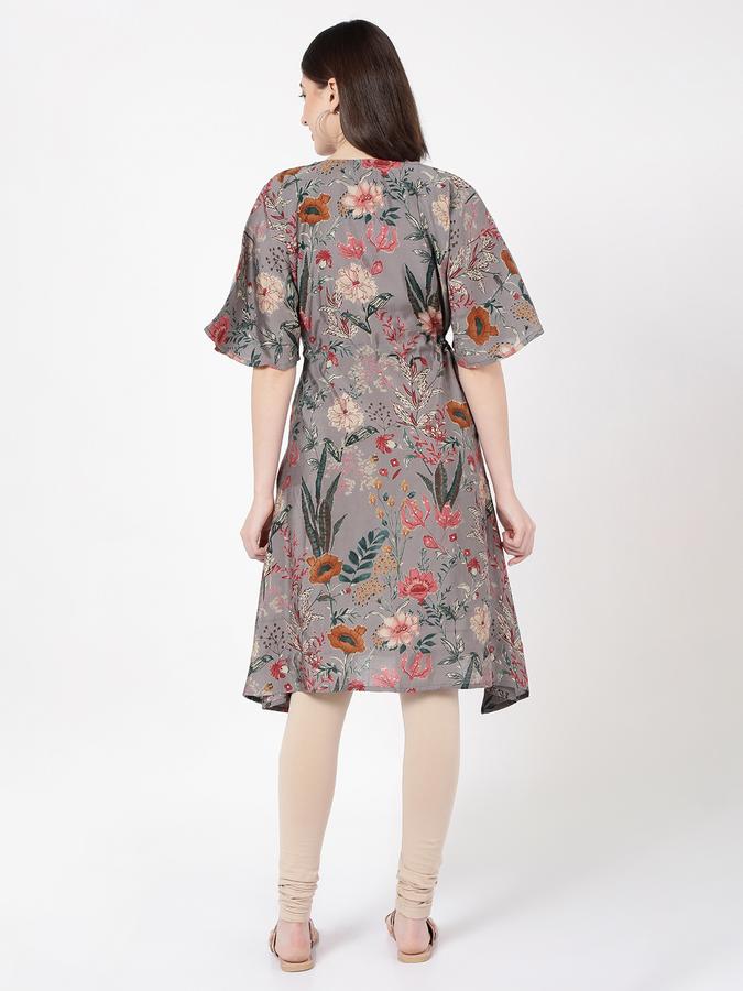 R&B Women's Grey Printed Dress