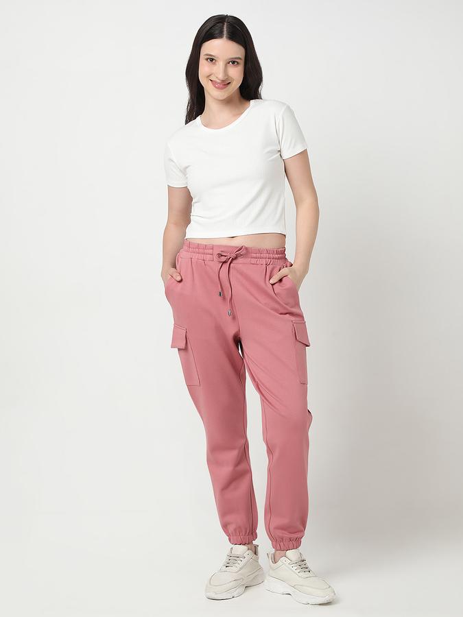 Women Viscose Crop Fit Round Neck Ribbed Top