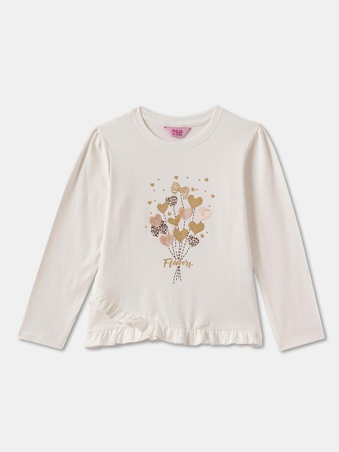 Girls Cotton Blend Knit Top 