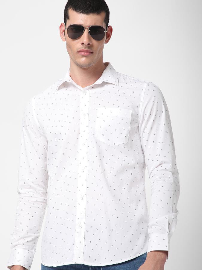 R&B Men White Casual Shirts image number 0