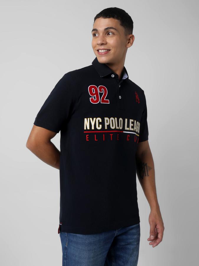 Typographic Print Round Neck T-Shirt image number 2