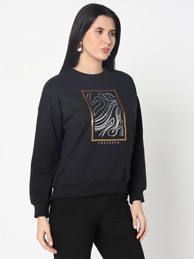 Full Sleeve Graphic Print Women Sweatshirt image number 3
