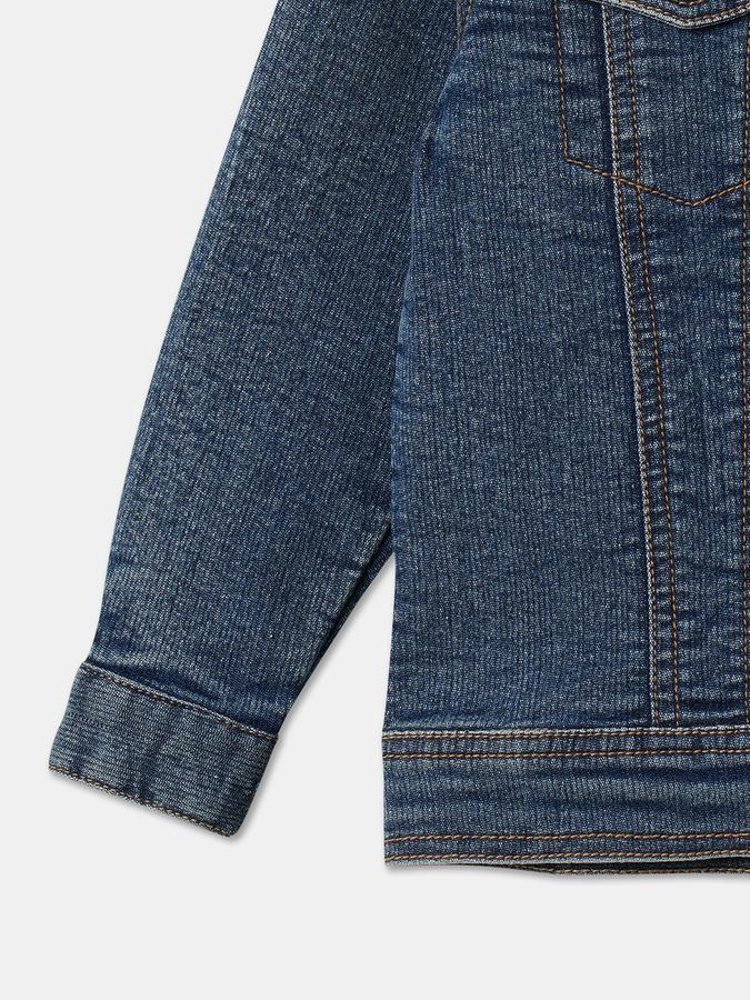 Boys Washed Full-Sleeve Jacket image number 3