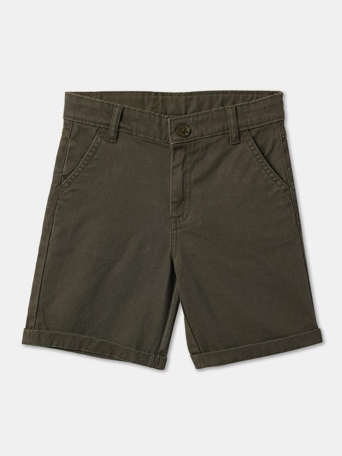 Boys Regular Fit Flat-Front Shorts image number 0
