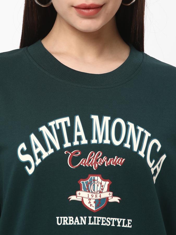 Women Regular Fit Graphic Print Sweatshirt image number 3