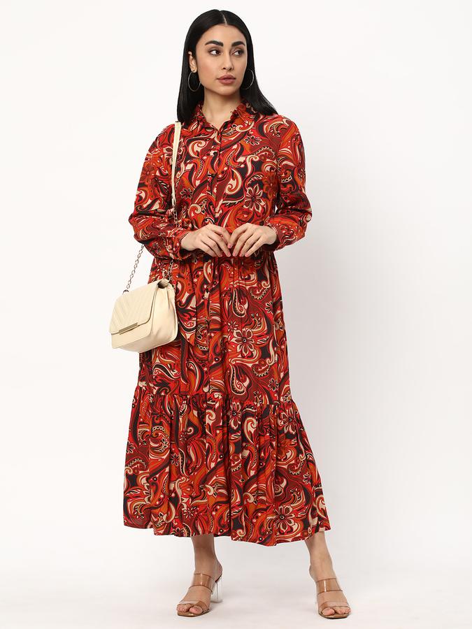 Women Floral Print Fit & Flare Dress image number 1