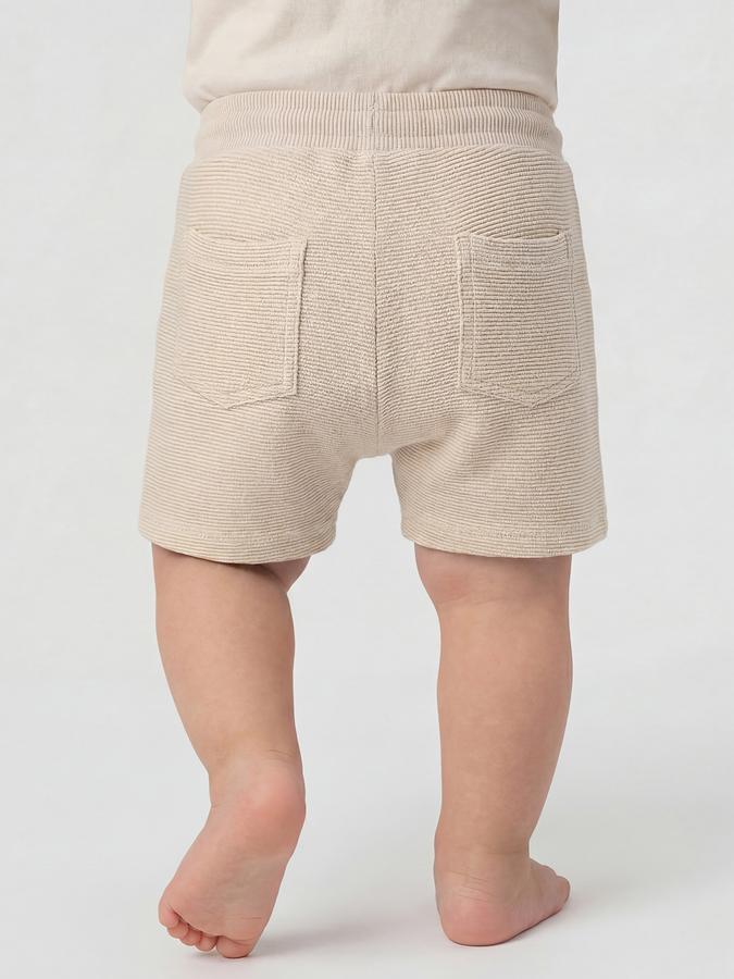 R&B Grey Boys Knee Length Mid-Rise Regular Fit Shorts