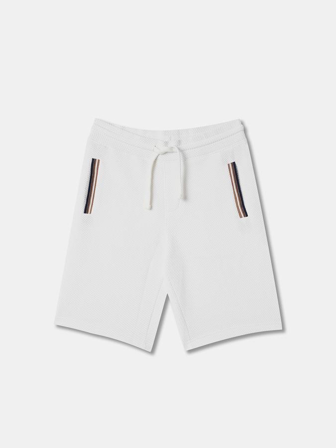 Boys Ribbed T-Shirt & Shorts Set image number 3