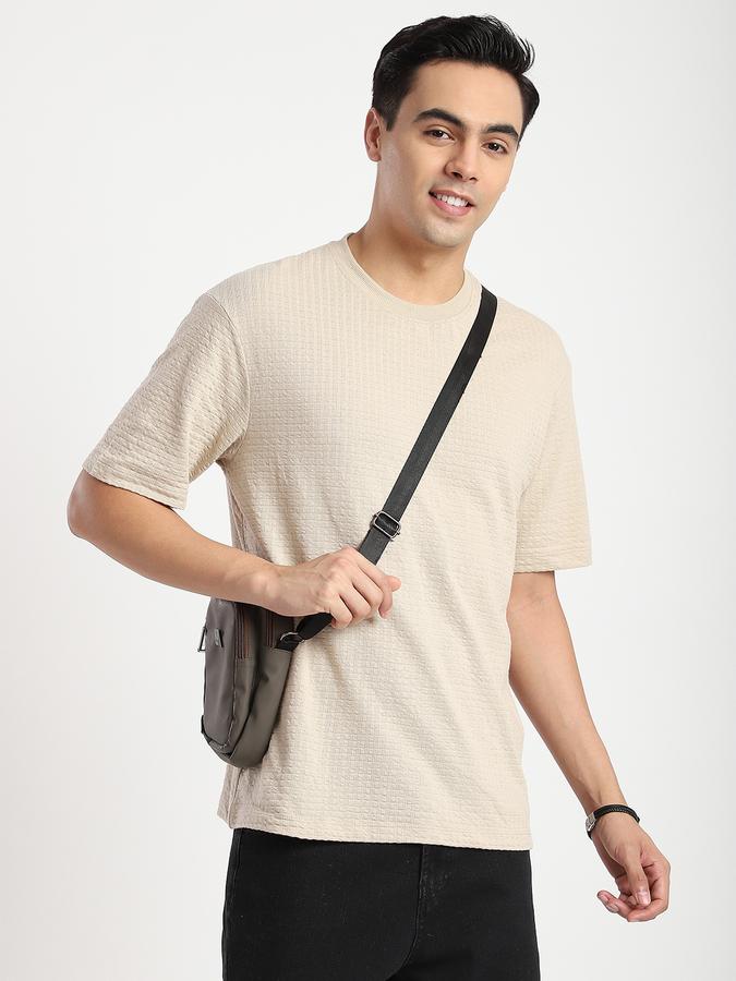 R&B Men's Beige T-Shirt