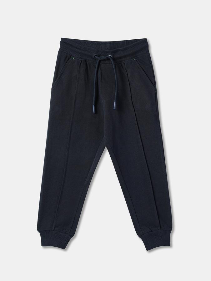 Boys Colorblock T-shirt with Trousers Fashion Set