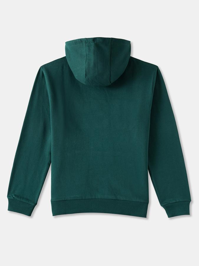 R&B Boys' Green Printed Jacket