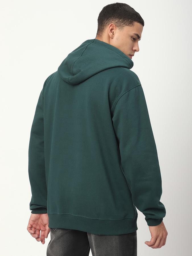 Men Polycotton Regular Fit Hooded Graphic Sweatshirt