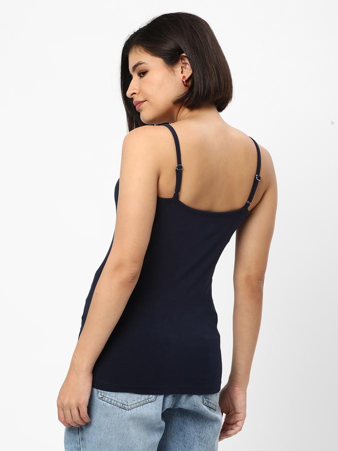 Women Cotton Regular Fit Scoop Neck Heather Camisole