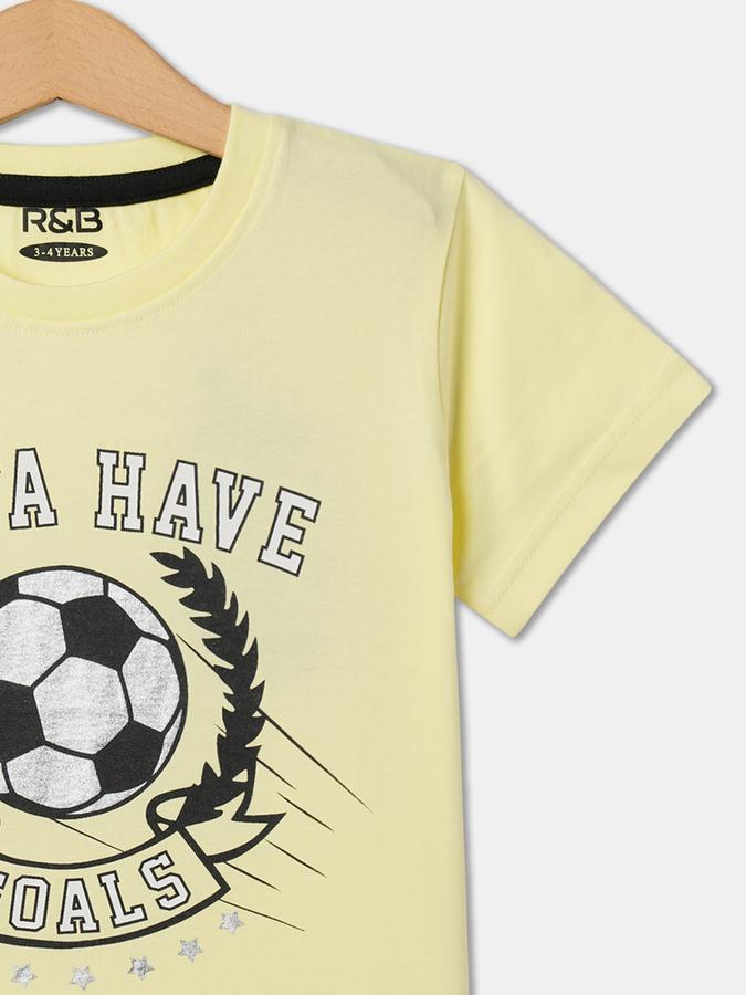 Boys Relaxed Fit Round-Neck T-Shirt image number 2