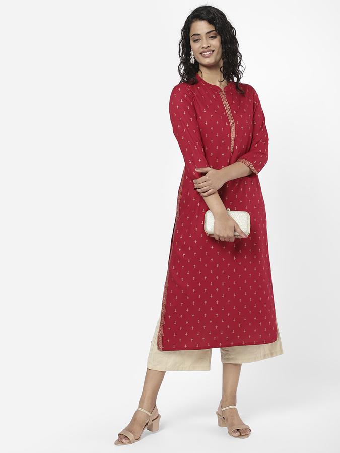 R&B Women Rust Kurtas image number 1