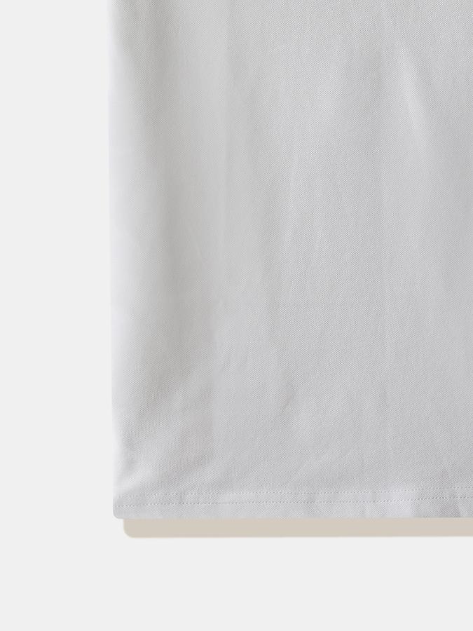 Boys Cotton Regular Fit Mandarin Collar Solid T-shirt