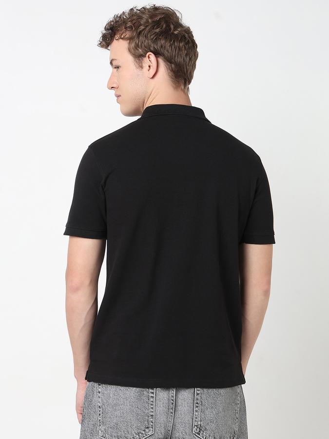 Solid Polo T-Shirt with Short Sleeves image number 3