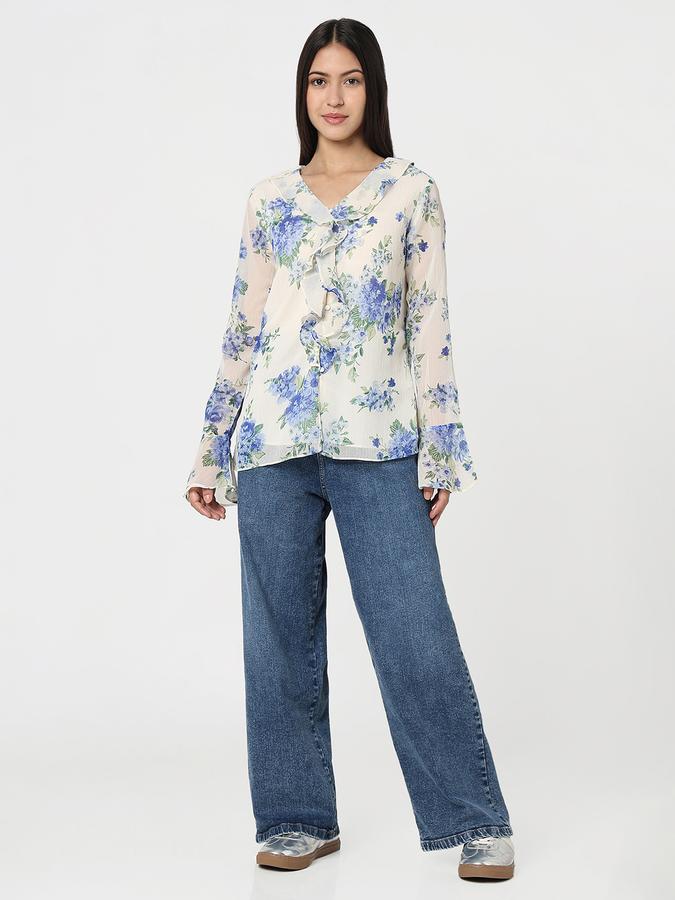 Casual Floral Print Women Top