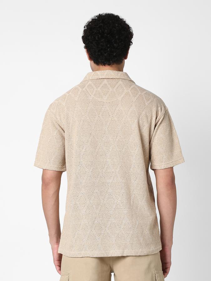 R&B Men's Beige Shirt